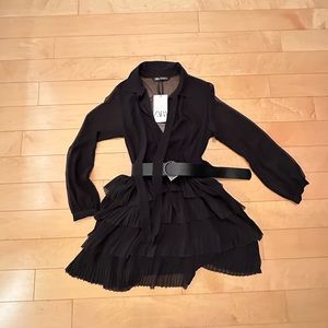 Zara Chiffon dress with belt